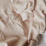 Rainberry Baby Cream Ribbed Onesie Sweater