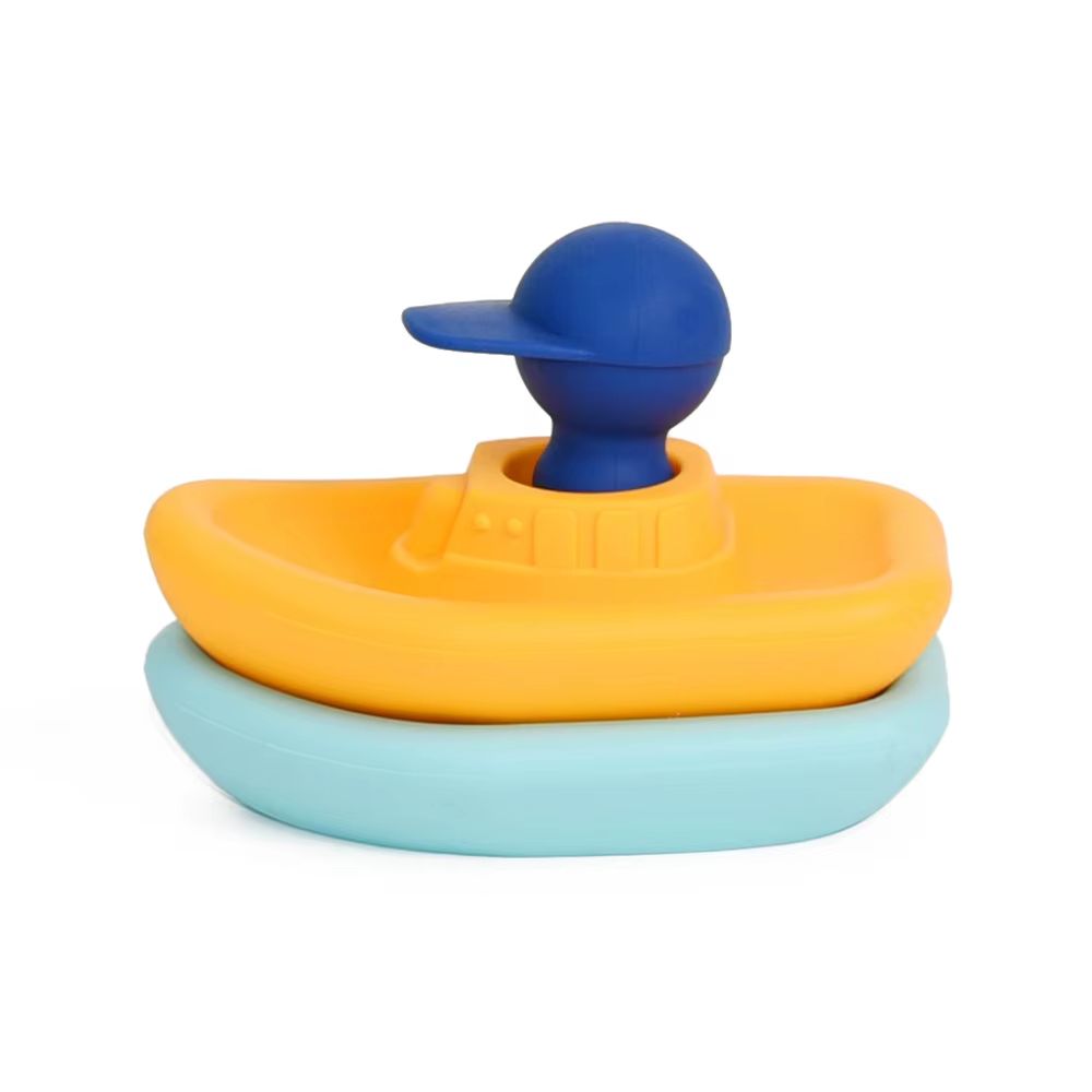 Silicone Stackable Boat Bath Toy