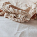 Rainberry Baby Cream Ribbed Onesie Sweater