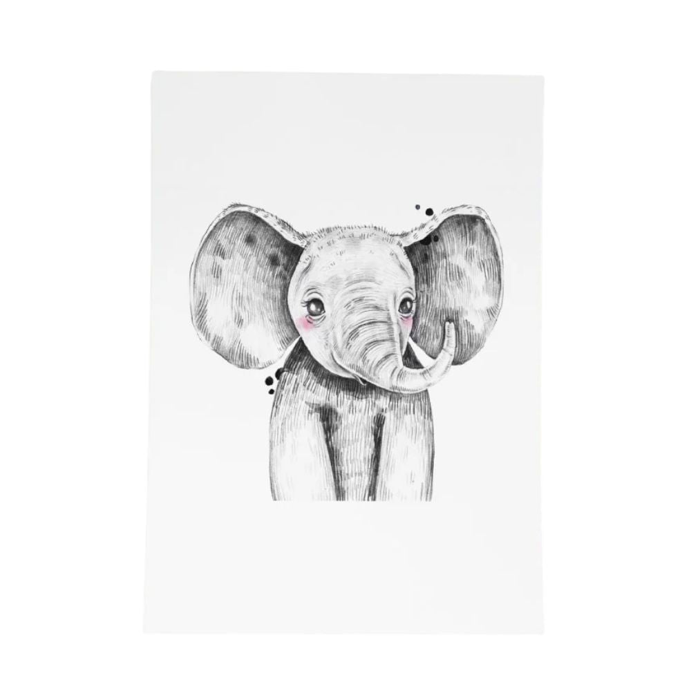 Baby Safari Animals Art Prints