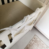 Tulips & Tea Waffled Muslin Cot Organiser