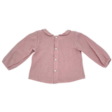 Meerkat Soft Pink Double Muslin Long Sleeve Top