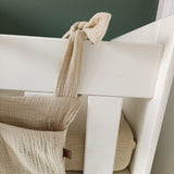 Tulips & Tea Waffled Muslin Cot Organiser