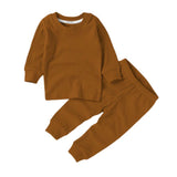 Boki Organic Rib Rust Long Sleeve Pyjamas Set
