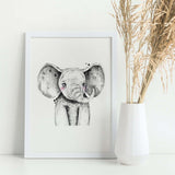 Baby Safari Animals Art Prints