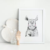 Baby Safari Animals Art Prints
