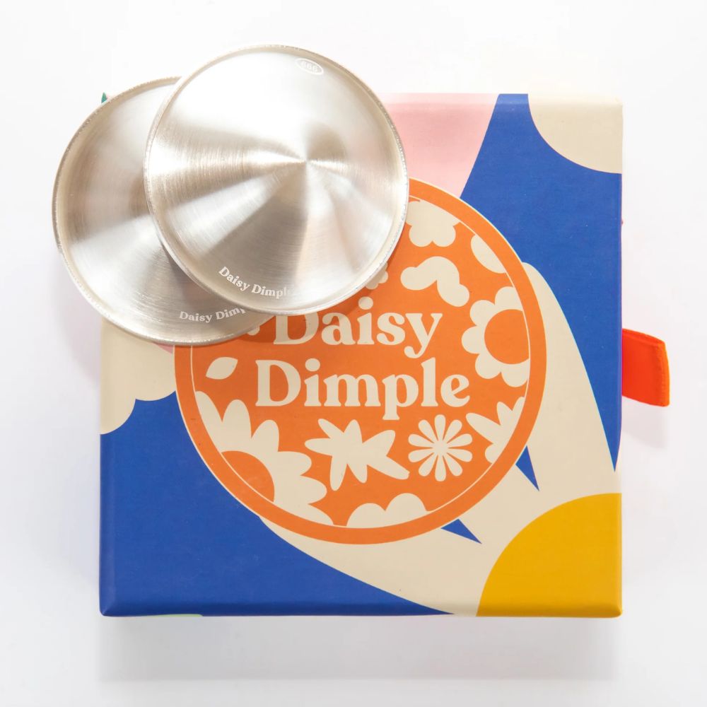 Daisy Dimple 99.9% Pure Silver Matte Nipple Cups