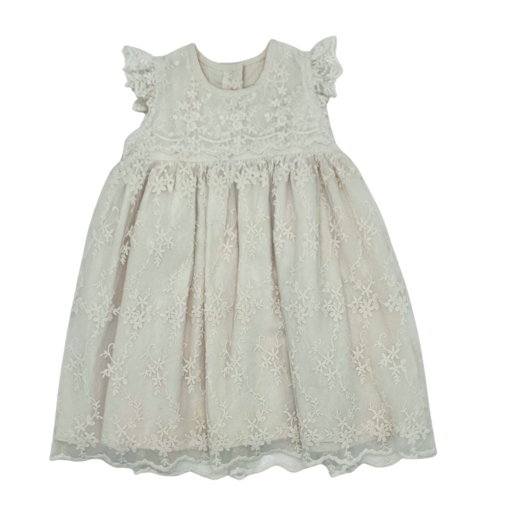 Meerkat Fleur Vintage Lace Short Sleeve Dress