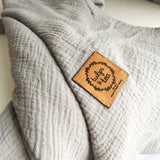 Tulips & Tea Waffled Muslin Swaddle