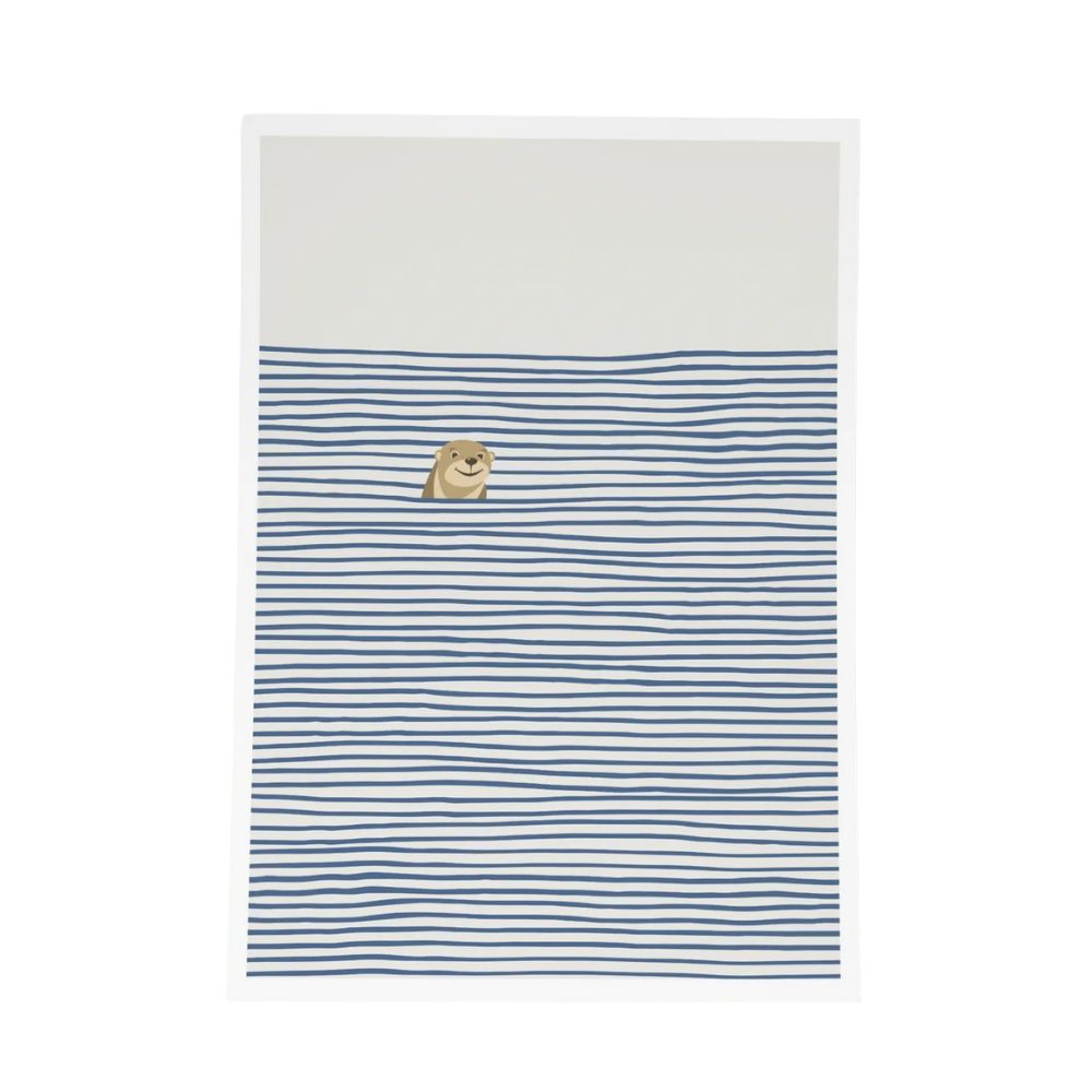 Linear Ocean with Object Art Prints
