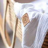 Tulips & Tea Waffled Muslin Swaddle