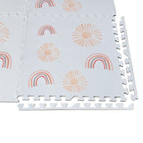 Tayla Jean Rainbow Rise Crisp White Tile Play Mat