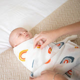 Baby Rainbow Bamboo Swaddle