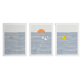 Linear Ocean with Object Art Prints