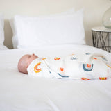 Baby Rainbow Bamboo Swaddle