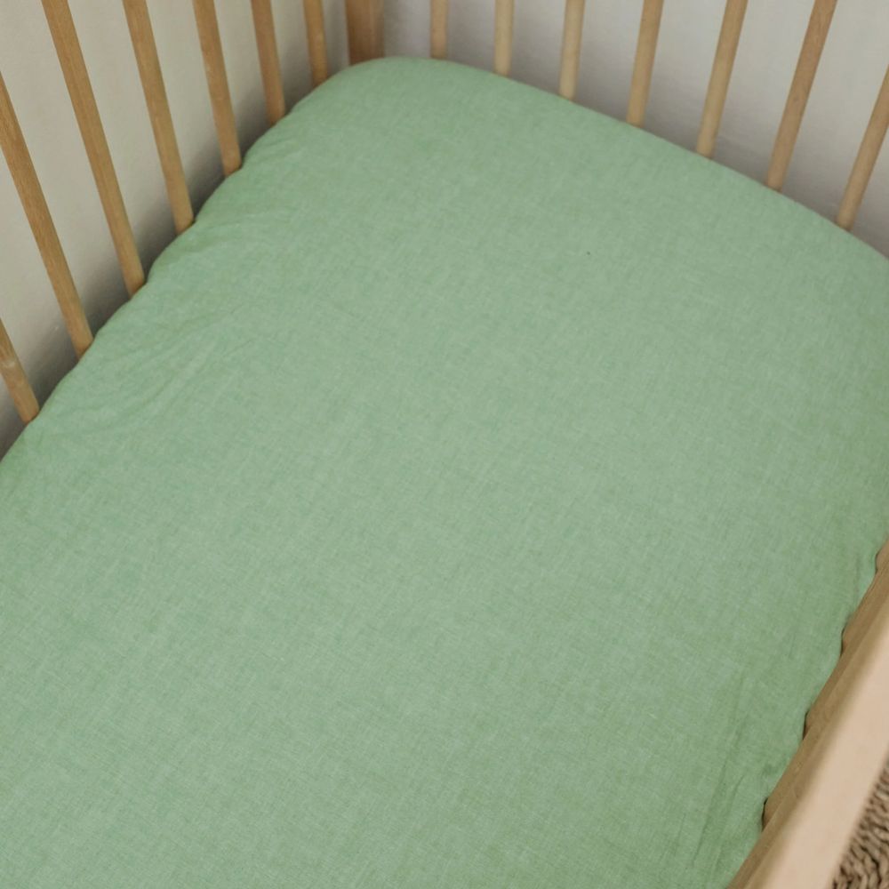 Phlo Studio Washed Cotton Cot Fitted Sheet