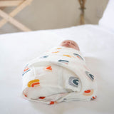 Baby Rainbow Bamboo Swaddle