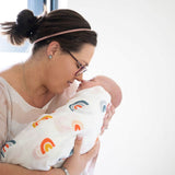 Baby Rainbow Bamboo Swaddle