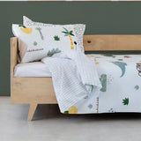 Dinosaur & Grid Duvet