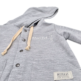 Meerkat Grey Open Hoodie Top