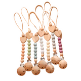 Bos & Blom Heart-Shaped Pacifier Chain