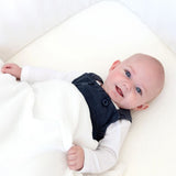 White Muslin Cot Fitted Sheet