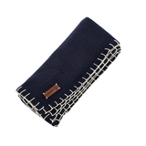 Square Crotchet Border Muslin Swaddle