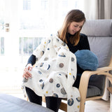 Baby Planets Bamboo Swaddle