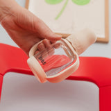 BIBS 120ml Round Silicone Slow Flow Glass Bottle