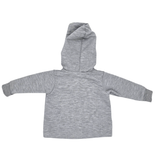 Meerkat Grey Open Hoodie Top