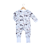 Just Chillin' Farm Romper With Zip