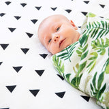 Baby Green Leaf Bamboo Swaddle