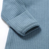 Boki Organic Cloudy Sky Rib Zipsuit with Footies & Mittens