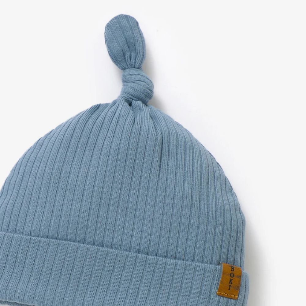 Boki Organic Ribbed Cotton Beanie