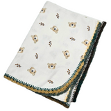 Lappies Vol Liefde Large Brushed Cotton Swaddle Blanket