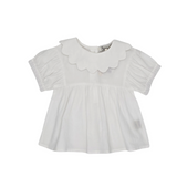 Girls Scallop Collar Blouse
