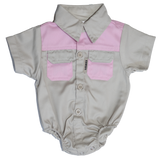 Kahkee - Kids Romper Pink/Stone