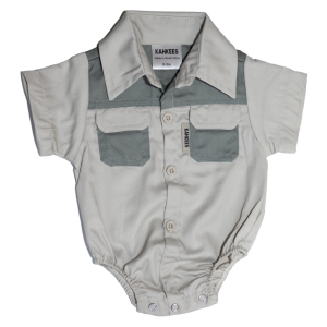 Kahkees - KIDS ROMPER SET STONE TWO TONE