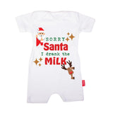 Baby Republic Sorry Santa I Drank The Milk Romper