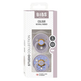 BIBS 2-Pack Studio Colour Jasmine Fossil Grey Mix Pacifiers