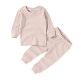 Boki Organic Rib Blush Long Sleeve Pyjamas Set