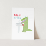 Brush Your Teeth Wall Art