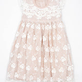 Meerkat Daisy Lace Dress - Short Sleeve, Calve Length