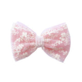 Everli Lace & Mesh Bow Clips