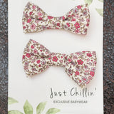 Just Chillin' - Hair Bows - Pink Floral