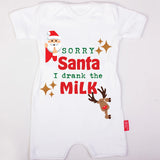 Baby Republic Sorry Santa I Drank The Milk Onesie