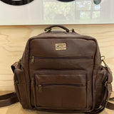 Selati to Selous - Large Leather Nappy Backpack