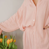 The Everyday - Pyjamas (Dusty Pink Muslin Set)