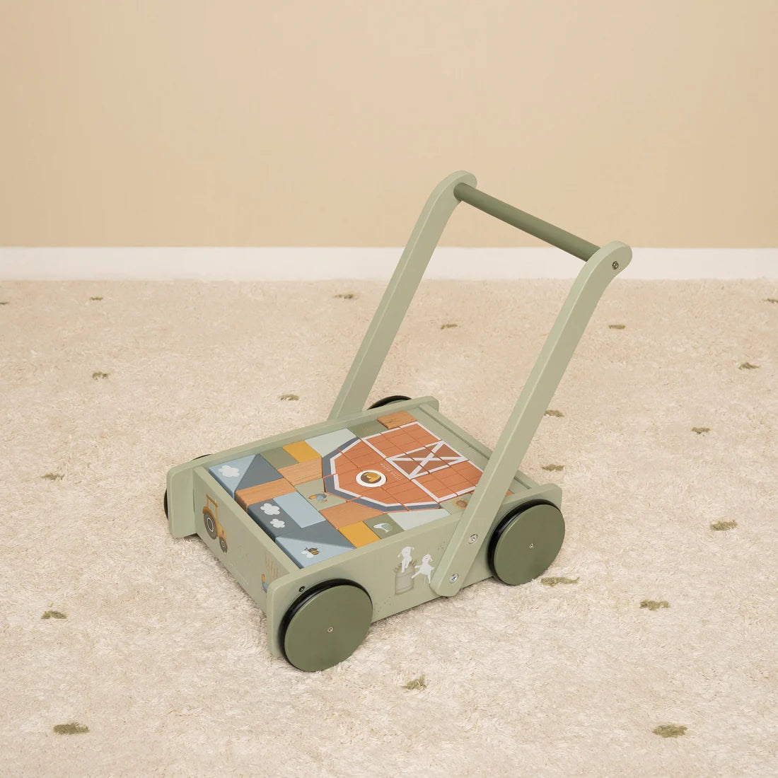 Little Dutch Block Trolley Wooden Toys Kido Co