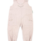 Meerkat Pink Linen Long Dungarees